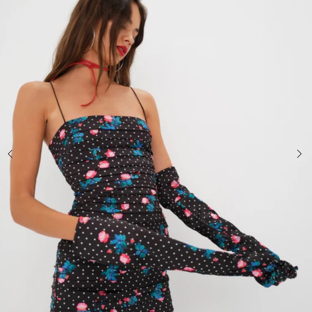 For Love and Lemons - Posey Mini Dress (WITH GLOVES, never worn!) - SIZE: SMALL